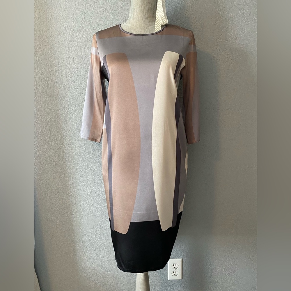New!! Kangra Cashmere silk dress Size 42 (S) Multicolored